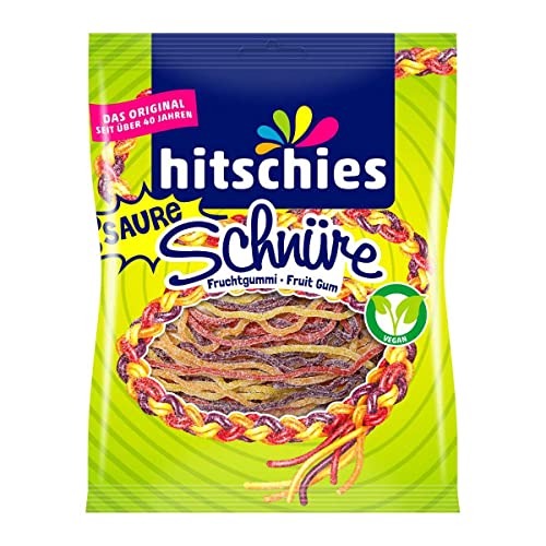 Hitschies Bunte Schnüre Sauer Himbeer Zitrone Pfirsich Erdbeere 125g Cover