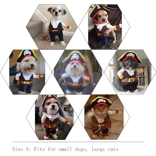 Nacoco 2015PIRATES-SMALL Pet Dog Costume Pirates Of The Caribbean Style thumb #5