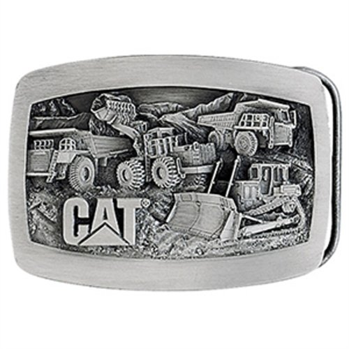 caterpillar belt - Caterpillar CAT Machines Pewter Belt Buckle