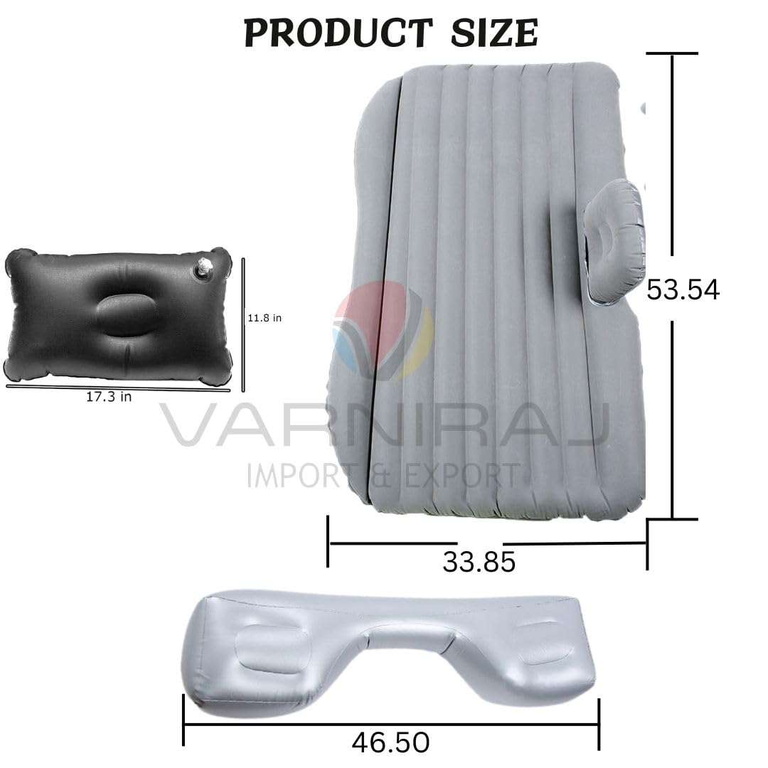 Portable Exclusive Car Air Mattress Car Back Seat Travel Car Sleeping Bed for Kids Inflatable Bed with 2 Pillow & Pump |Quick inflate for Car |Travel for Trips,Camping, Picnic, Pool |Univarsal - Image 4 thumbnail