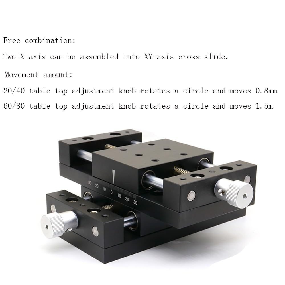 Tavola di Spostamento Singola X 20A-DB10 Stazione di traslazione a Spostamento di Stadio Componente di Dimensioni 20x20mm