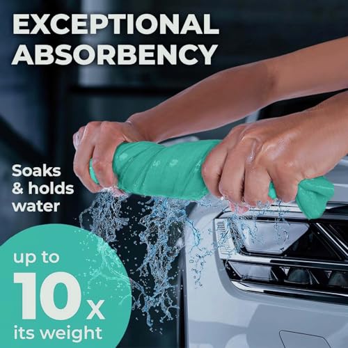 image for Mighty Cleaner Premium Shammy Cloth for Car Drying - Super Absorbent R