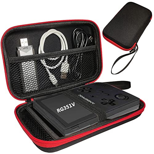 XEGIMOR Travel Case Compatible With Anbernic RG351V Handheld Game Console, RG351V Case for Anbernic RG351V Handheld Retro Video Game Console Accessories(Only RG351V Case)