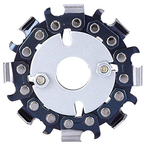 Walfront 2.5-Inch 8-Teeth Chain Disc Angle Grinder Accessories Carving Disc Woodworking Tool Suitable For 4 Inch (100Mm) / 4-1/2Inch (115Mm) Angle Grinder #TOP6