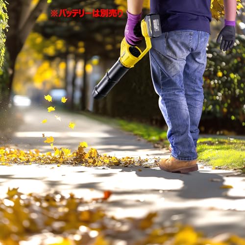 YOIbuy PRO ジェットブロワー 充電式 ブロワー リーフブロワー 強力 ブラシレスモータ搭載 40000rpm超高回転 コンパクト 軽量 MAX風速50m/s 二段変速機能あり マキタ 18V 互換 洗車 水拭き (充電器・バッテリー別売り）本体のみ YLB-PR-31 5枚目