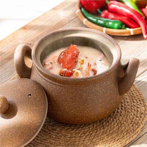 Olla de cerámica de 3,5 L para guisar y preparar sopas caseras 3
