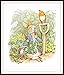 Set of 4 Beatrix Potter Art Print Reproductions, Unframed Peter Rabbit Collection Prints, Nursery Baby Prints, Shower Gift 8 x 10