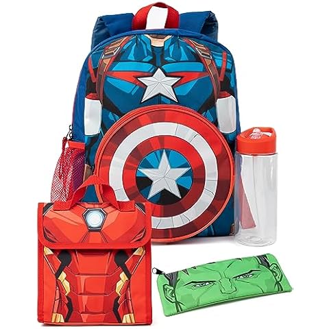 Marvel Boys 4-Piece Backpack Set Cover
