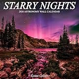 Starry Nights 2026 Astronomy Wall Calendar - photography of the northern lights, Milky Way, outer space, stars, and more (12