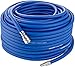 Produktbild Poppstar Druckluftschlauch 50 m (Hybrid PVC mit Gewebe, Innendurchmesser 9,2mm mit Schnellkupplung & Kupplungsstecker) bis 20 bar, blau