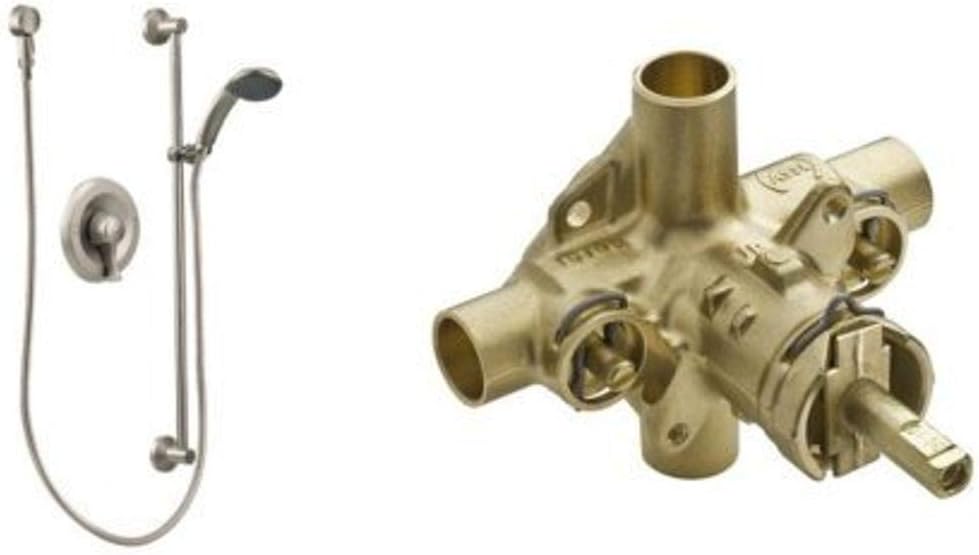 Moen T8346EP15CBN-8371HD Commercial Classic Posi-Temp All-Metal Trim Kits with Valve, Classic Brushed Nickel