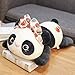 Lulihhhh 28/45/55/65 cm poupée Mignonne Petite poupée Panda couchée câlin Ours lit Oreiller marionnette Fille Dormir Peluche 55 cm B