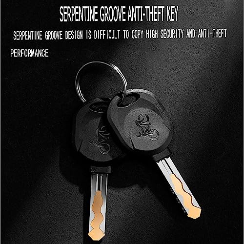 Bike Lock, Bike Locks Heavy Duty Anti Theft, Bike Lock Cable Lock Coil Key Bike Cable Lock With Mounting Bracket, Bike Lock With Key Bracket For Seat Tube Diameter Up To 32Mm（Black） #TOP7