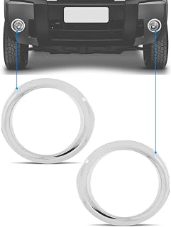 Par Aplique Aro Cromado Para Farol de Milha Ecosport 2008 2009 2010 2011 2012