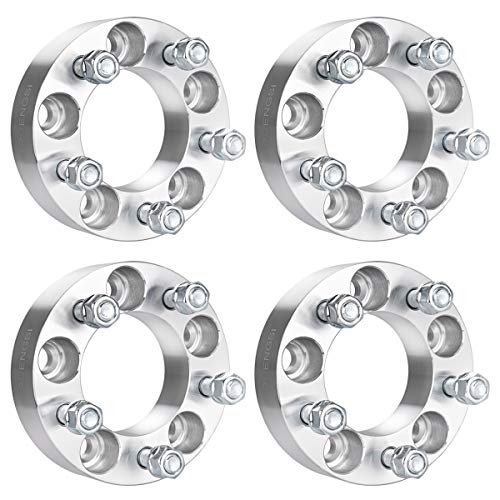 PUENGSI 5x4.5 Wheel Spacers Compatible with Je/ep YJ TJ XJ MJ KJ KK ZJ 1.5 inch 4pcs 5x114.3 Wheel spacers 82.5mm with 1/2-20 Studs for Wrangler Explorer Mustang Edge Ranger