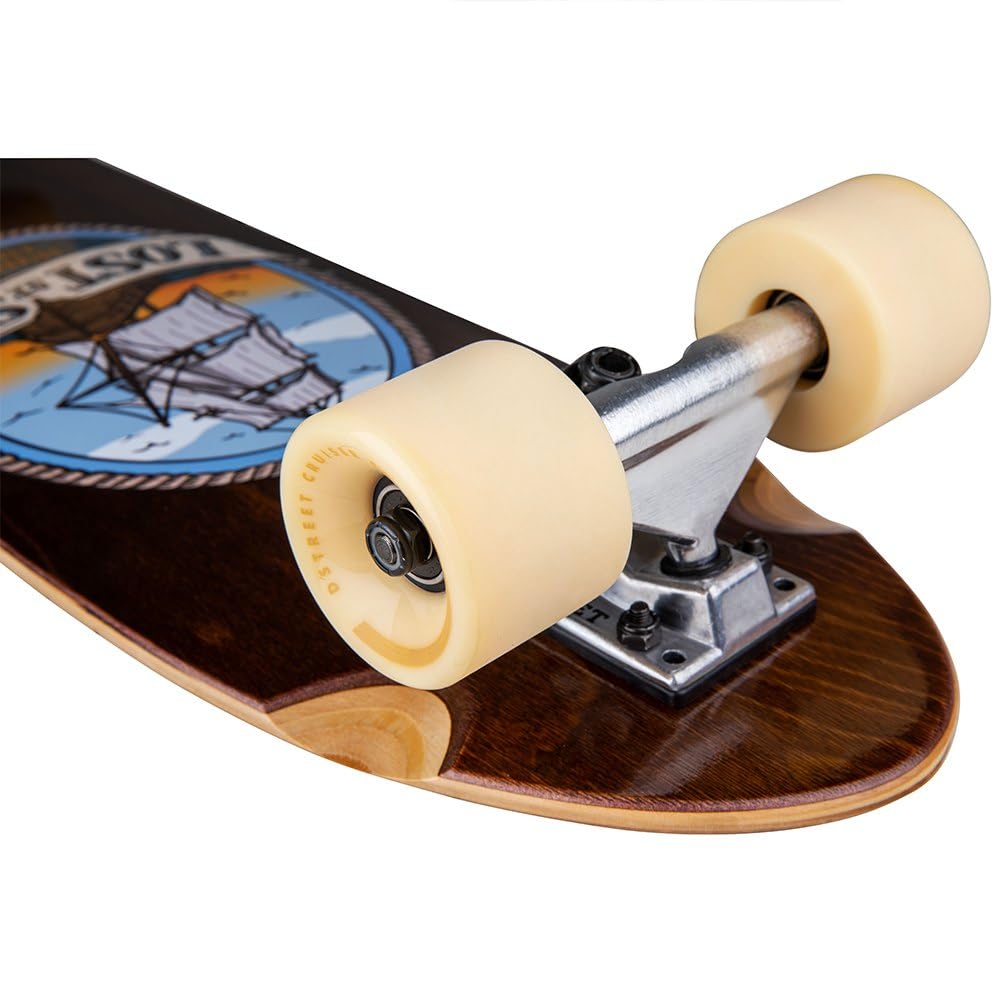 D Street Cruiser Lost At Sea Factory Skateboard Complet Marron 7,5"