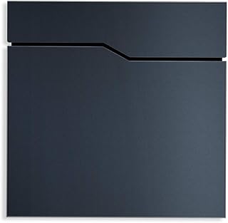 Metzler Briefkasten Anthrazit RAL7016 - Wandbriefkasten mit Zeitungsfach