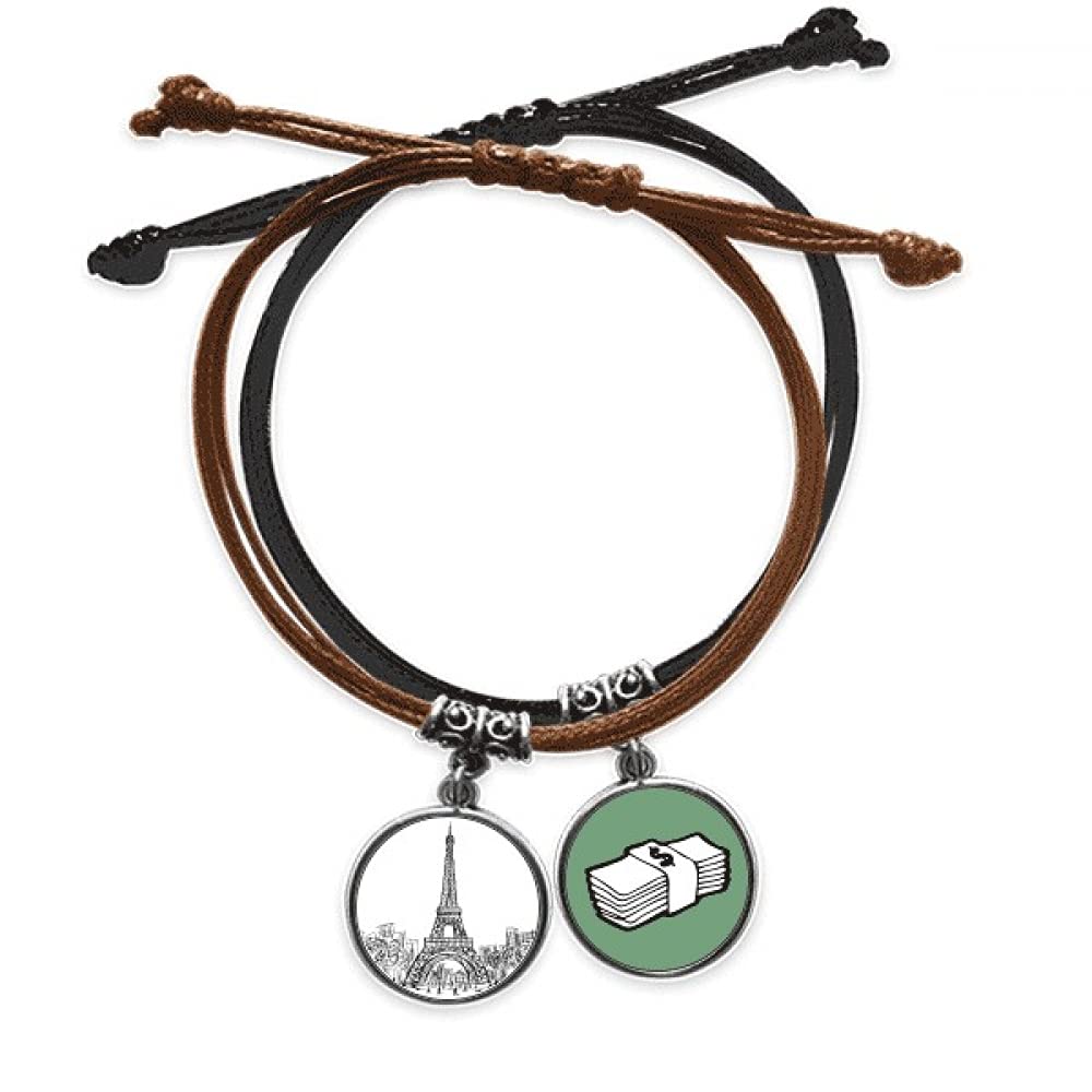 Pulsera de la Torre Eiffel para lucir un estilo urbano de París en tus viajes diarios 3
