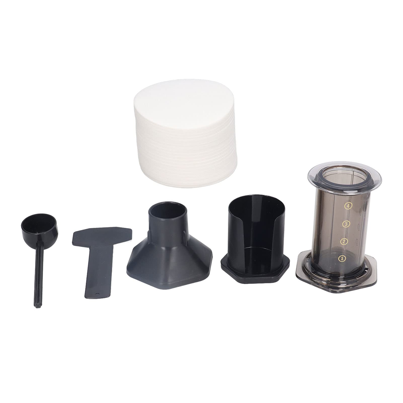 Lybunair Portable French Press Coffee Maker European Drip Coffee Maker for Home and Travel Brown