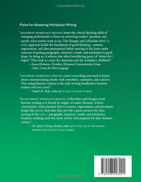 Mastering Workplace Writing (Second Edition): Developing the critical-thinking and writing skills you need to craft highly useful, readable documents for paper and screen