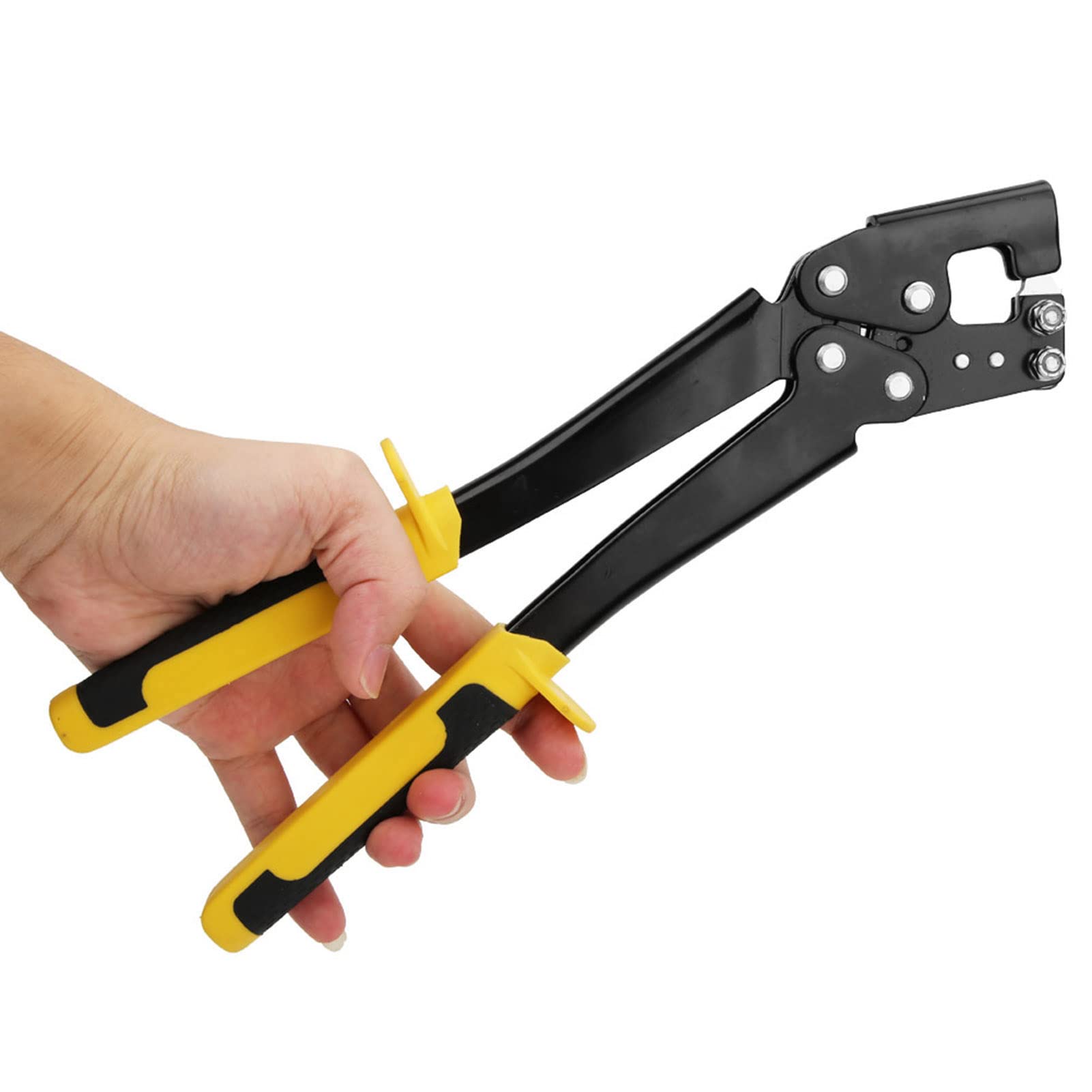 Steel Stud Crimper Non-Slip Handle Keel Crimper Plier Hand Keel Stud Crimper Labor-Saving Metal Stud Crimper Drywall Stud Crimper Crimper Stud Work 0.3 X 0.8cm Punch Range - Image 2