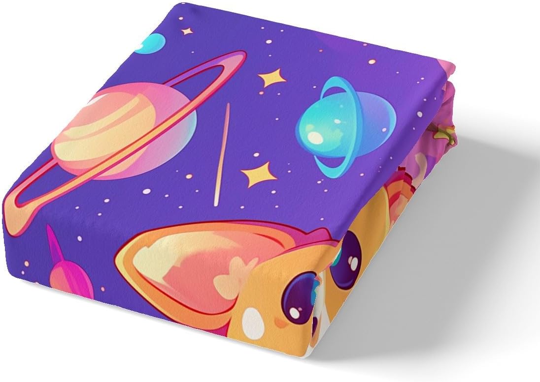 jejeloiu Boys Girls Cute Dog Bedding Set Toddler Size, Cartoon Animal Duvet Cover Kids Puppy Dog Comforter Cover Galaxy Teens Bedspread Cover Bedroom Decor 2Pcs Zipper (No Comforter)