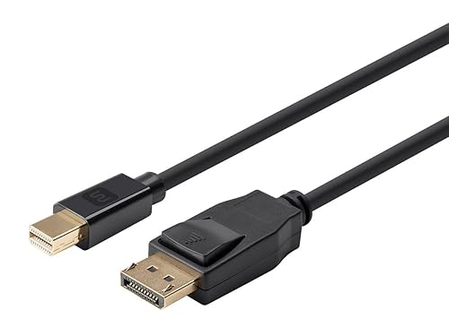 Miniatura 2 de Monoprice Cable Mini DisplayPort 1.2 a DisplayPort 1.2, soporta resolución de hasta 4K y video 3D, 15 pies, color negro - Serie Select