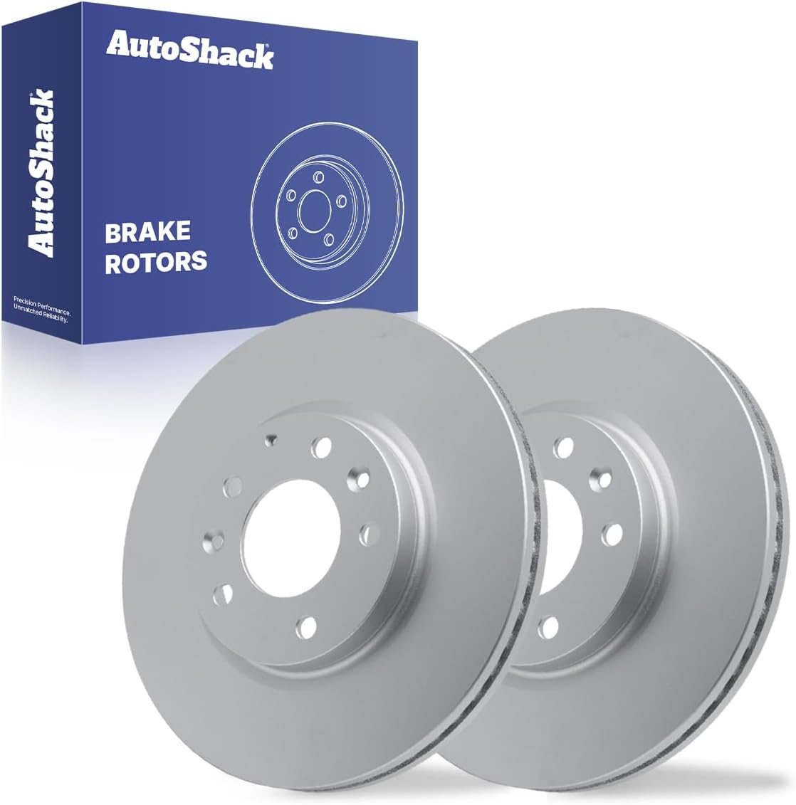 AutoShack Front Vented Brake Rotors 2-PC Set Replacement for 2007-2012 Mazda CX-7 11.64" (295.7 mm)
