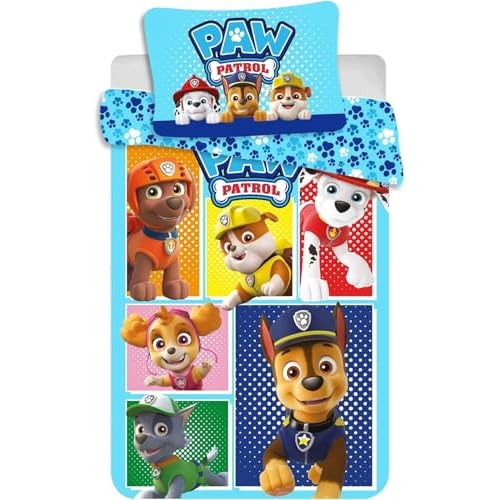 Jerry Fabrics PAW Patrol PP184 Babybettwäsche Kinderbettwäsche 100x135 cm