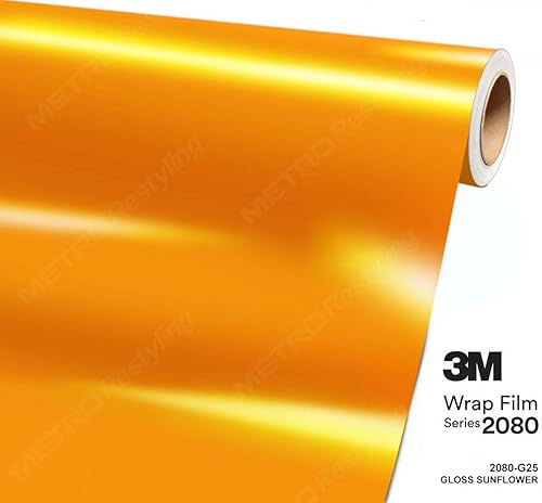 Miniatura 2 de 3M 2080 G25 GLOSS SUNFLOWER película de vinilo para coche