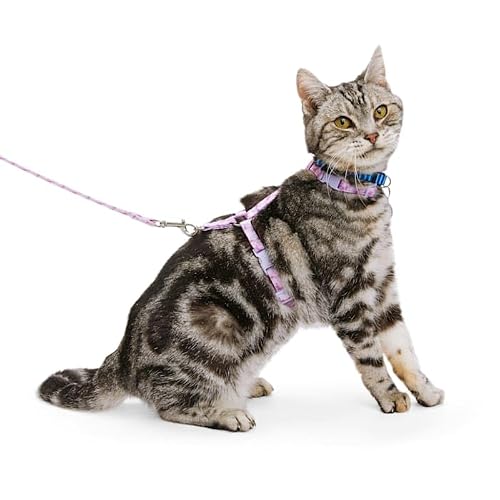 Youly Galaxy Kitten Harness & Leash Set Pink X-Small