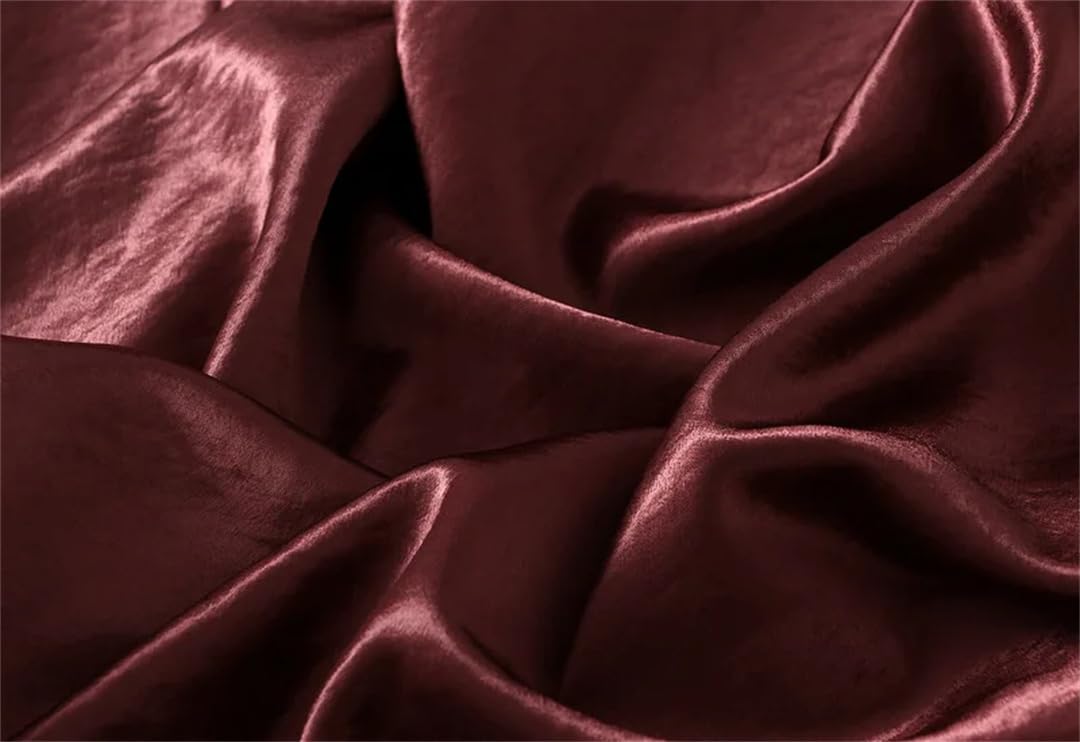 Jupe mi-longue plissée fluide en satin pour femme