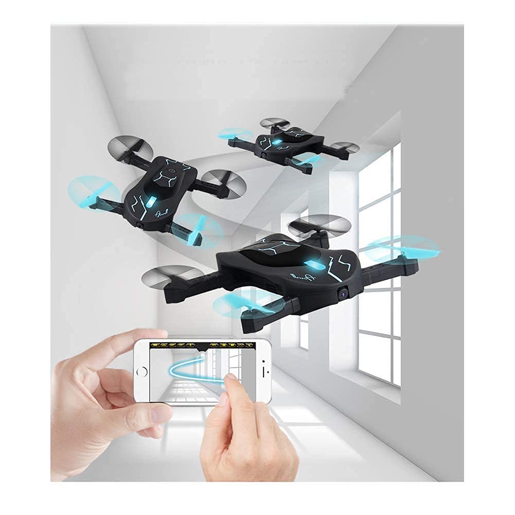 Mini Składany RC Nano Camera Drone dla dzieci Prezent Kieszonkowy Przenośny Quadcopter z lądowaniem jednym klawiszem, łatwy w pilotażu dla początkujących Biały 30 W