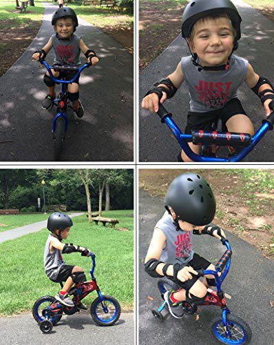 JIFAR Adjustable Helmet for Youth Kids Toddler Boys Girls,Protective Gear with Elbow Knee Wrist Pads for Multi-Sports Skateboarding Bike Riding Hiking Scooter Inline skatings Longboard Roller Skate