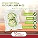 Vesta Precision Vacuum Seal Pouches - Clear and Embossed Vacuum Sealer Bags with Zipper and Valve - Great for Food Storage and Sous Vide - 8 x 12 inches - 15 Vacuum Seal Bags Per Box