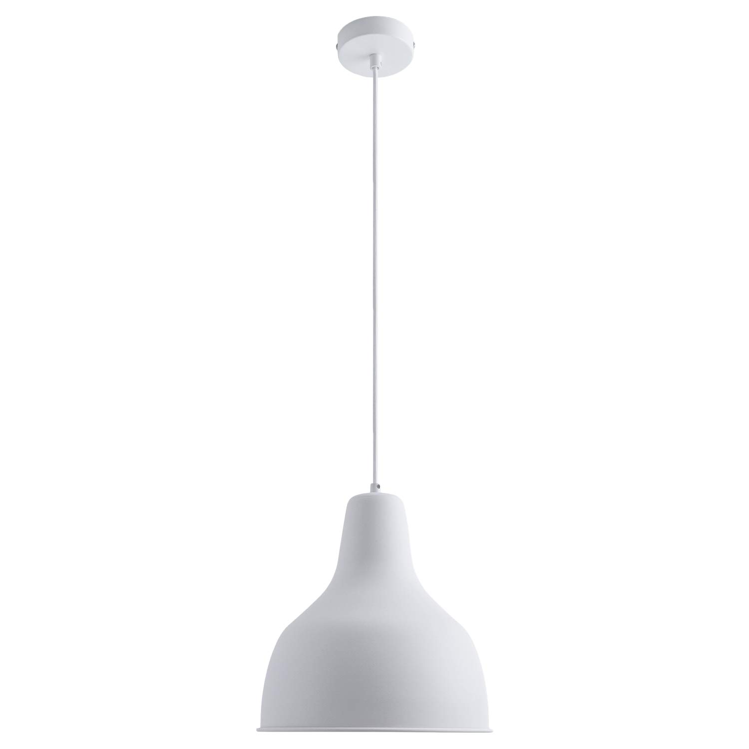 Paco Home Pendelleuchte Hängelampe Esszimmer Küchenlampe Hängend Esstischlampe Mit 1,5m Textilkabel Kürzbar E27 Modern 1-Flammig Metall Industrial Design - kein Leuchtmittel enthalten
