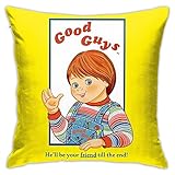Child's Play - Good Guys - Chucky Square Pillow Cover Home Bed Room Interior Decoration Couch Sofa...