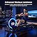 DMASUN Rowing Machine for Home Gym, Magnetic Rower with 32 Levels of Quiet Resistance, Upgraded Dual Slide Rails, 160 kg Weight Capacity, App Compatible,Adaptive Light Indicator