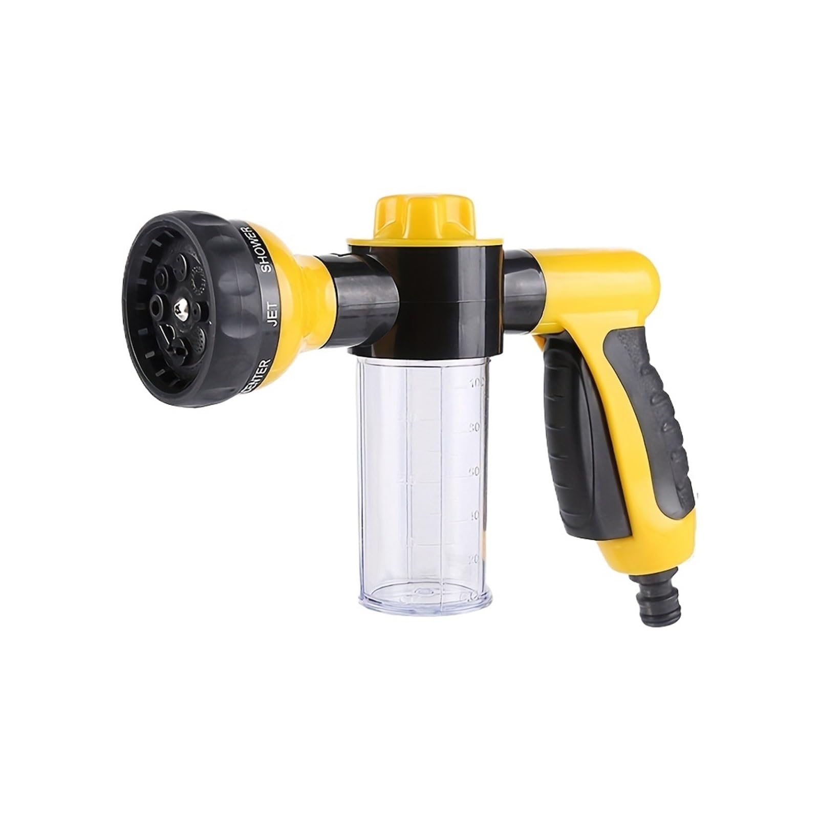 High Pressure Water Garden Hose Nozzle Adjustable Hose Spray Nozzle with 8 Watering Patterns for Car Washing