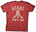 Atari Established 1972 Kanji Mens T-Shirt (Medium, Heather Red)