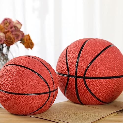 H&W Basketball Piggy Bank For Boys, Shatterproof Basketball Sports Themed Coin Bank, Small Size, Gift For Kids(S Size) #TOP1