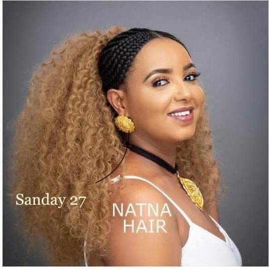 Synthetic 4 Bundle Hair Extension for Traditional Eritrean Ethiopian Hair Braiding (Sanday Color 27)