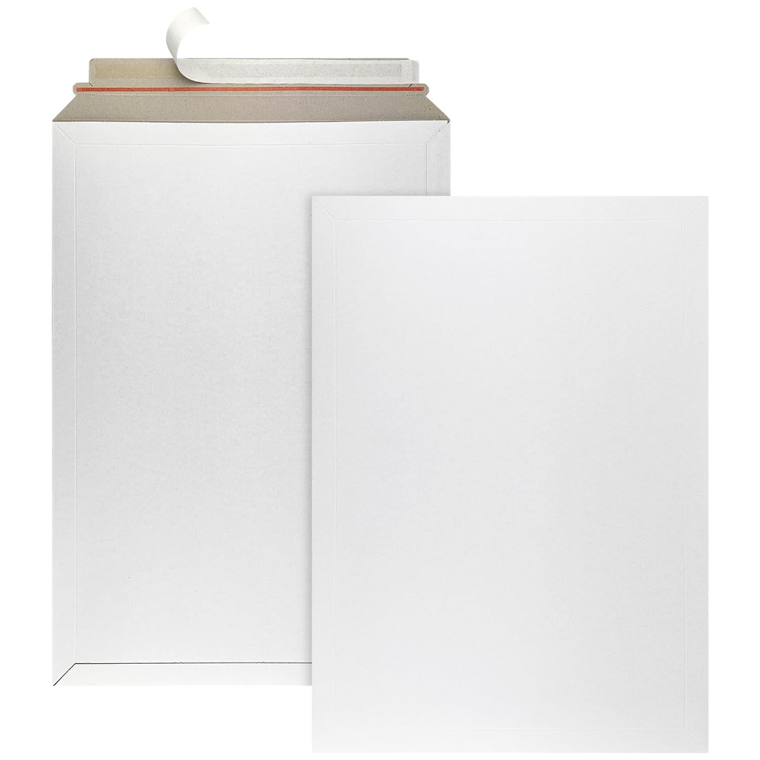 Netuno 100 sobres de cartón SRA3 320×455 mm blancos 450 g cierre autoadhesivo sin ventana para documentos grandes catálogos y calendarios