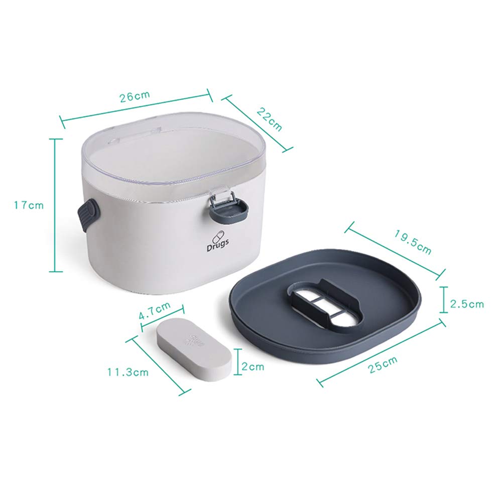 Medicina Attrezzature di Sicurezza Scuola Domestica dormitorio Grande capacità Medicina Box Kit di Primo Soccorso Medico Deposito Famiglia Layered Bagagli,C