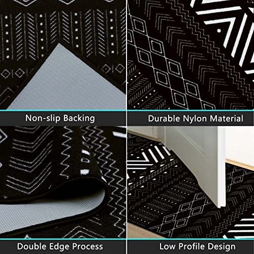 Cekene Nylon Runner Rugs For Hallway With Rubber Backing 2X6 Non Slip Boho Hallway Runner Rug Washable Carpet Runner For Entryway Kitchen Laundry #TOP3