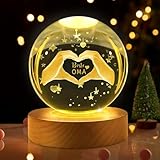 Charfia Oma Geschenk, Glas Kristall Muttertagsgeschenk Geschenke Geburtstagsgeschenk Muttertagsgeschenke Geschenk Oma Geburtstag Weihnachten