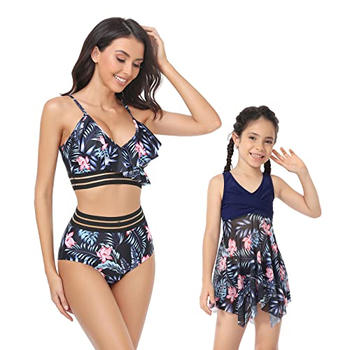 Swimwear for Family Matching Bathing Suit Matching Family Bikini Set Mommy and Me Swimsuits Two Pieces Tankini Set4