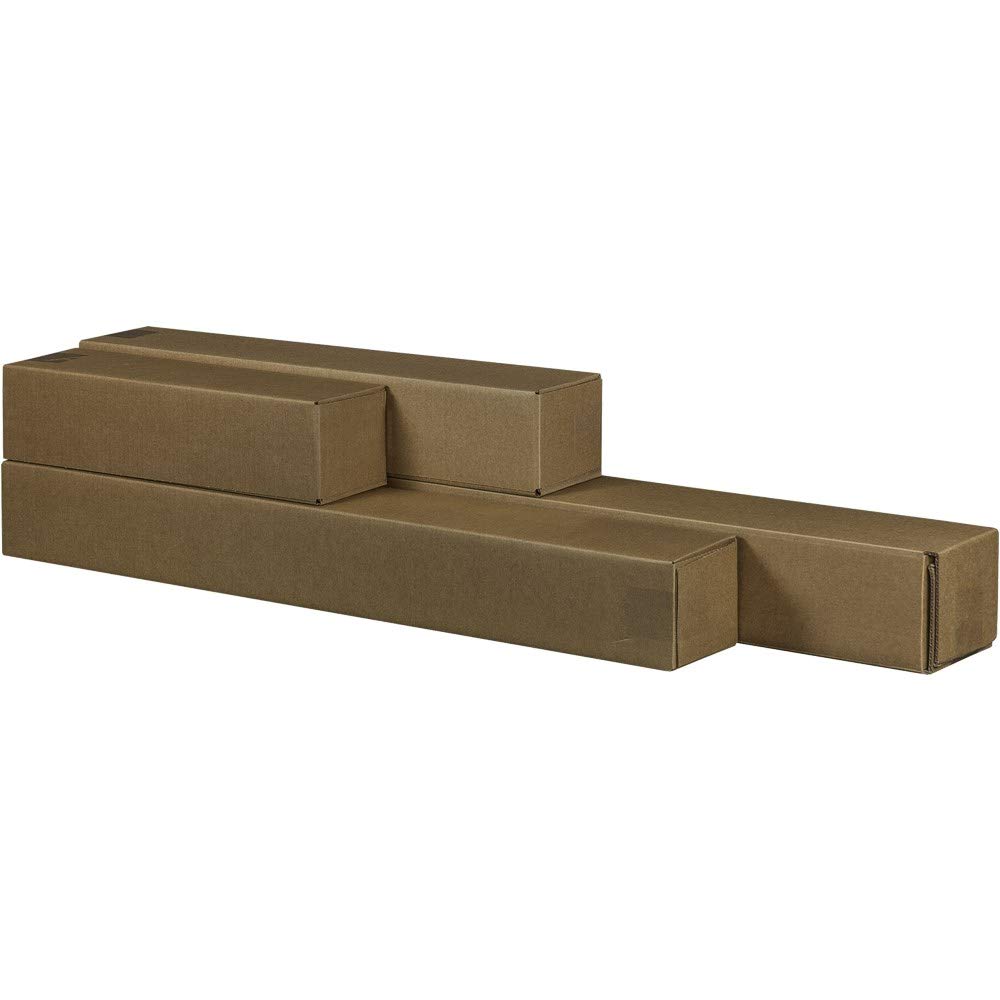 PROREGAL Mega Deal 20x Versandbox quadratisch | teleskopierbar bis 1850 mm | LxBxH 870x105x105 mm | braun | Versandhülse Versandkarton Versandrolle Versandrohr