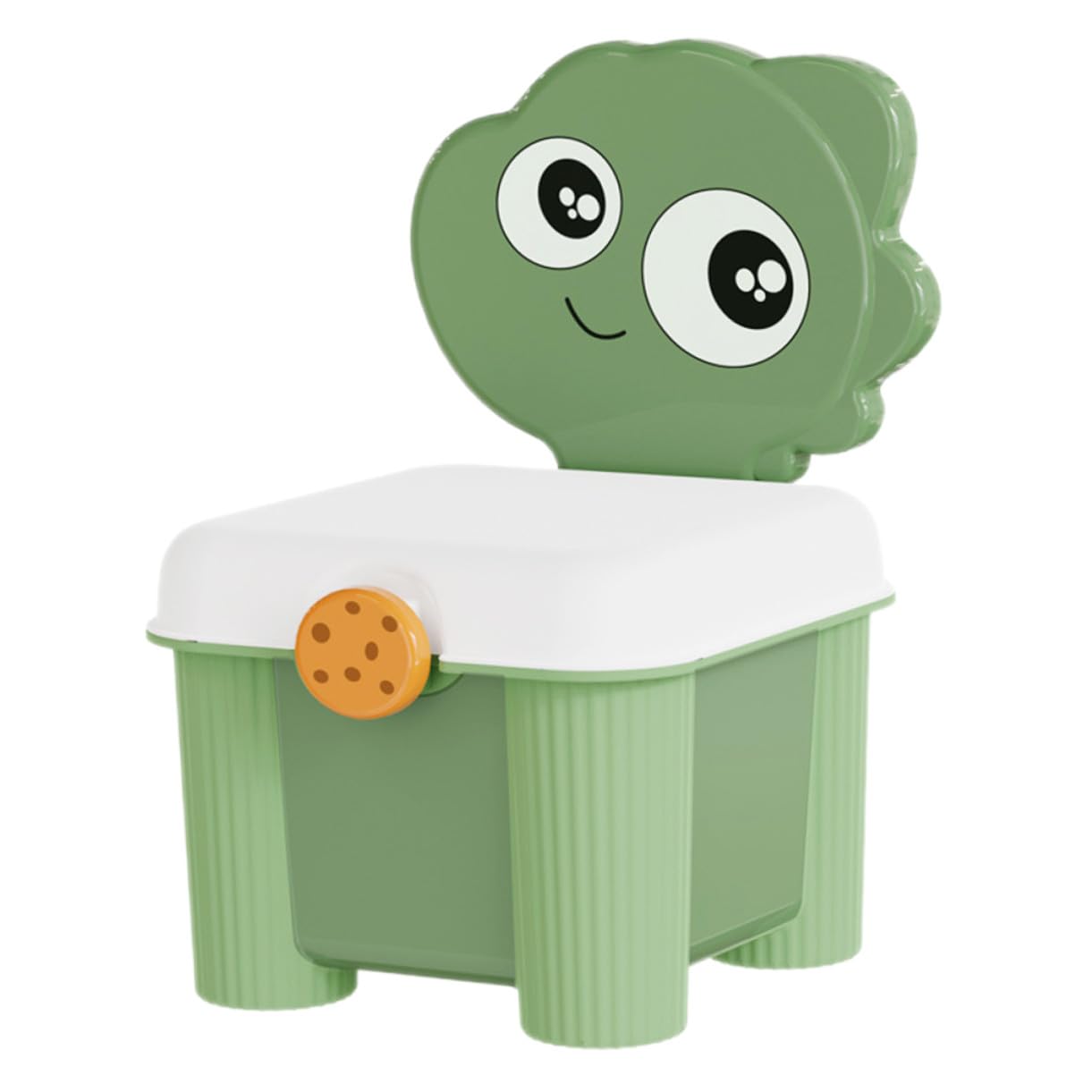 Boîte de rangement jouets et snacks grand conteneur plastique vert enfant