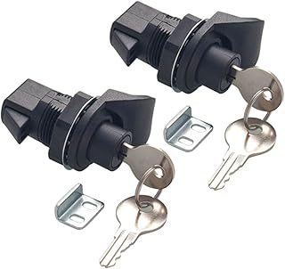 2PCS Push Button Latch Locks, Glovebox Lock with Key for Motorcycle Glovebox Lock & Boat Home Hardwar